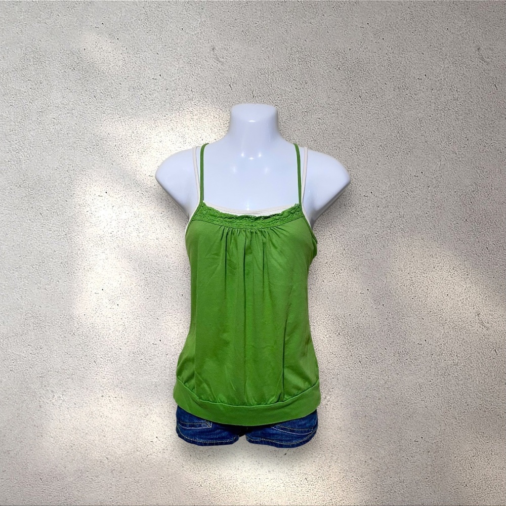 !! DO NOT BUY !! Weaver Green & White Cami Top - Picture 2 of 4